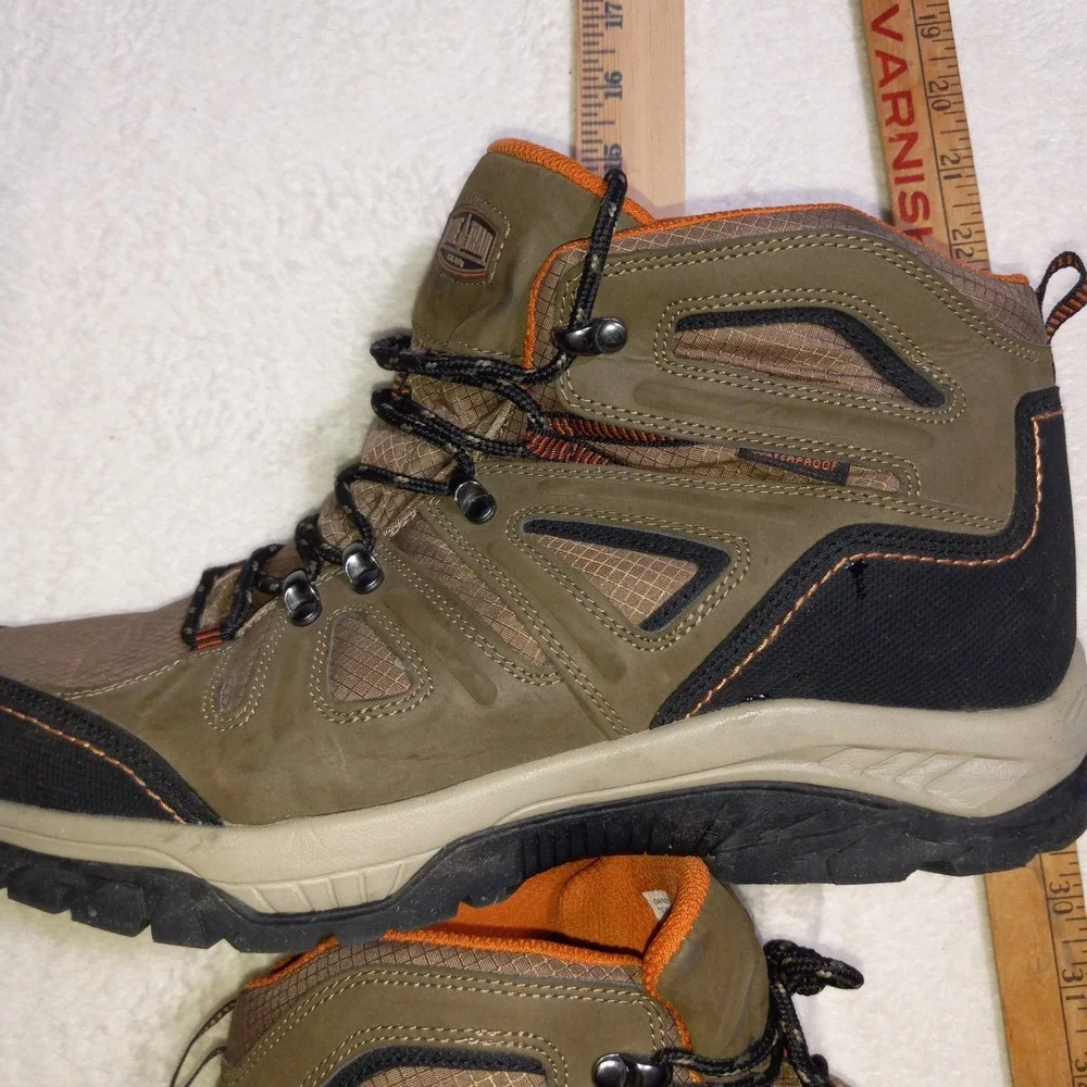 Lake & Trail Mens Iron Wood  Size 12M BROWN Waterproof Hiking Boots OROBIC
